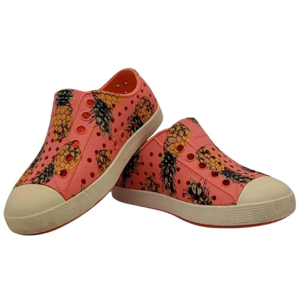 Native Shoes Jefferson Coral Pink Pineapple Print Size Toddler 6